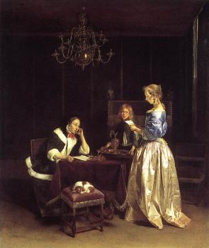 Gerard Ter Borch : Woman Reading A Letter